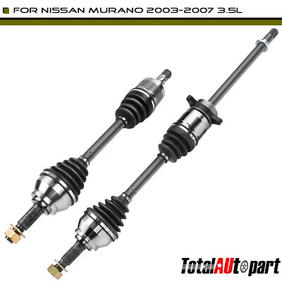 Conjunto de eje CV de 2 piezas para Nissan Murano 2003-2007 V6 3,5 L tracción delantera izquierda y derecha Foto 1 de 4