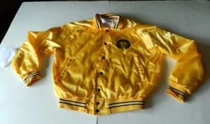 VINTAGE Jerome Idaho BPOE ELKS Club Lodge 1785 Mens Satin Jacket Size Large - Picture 1 of 8