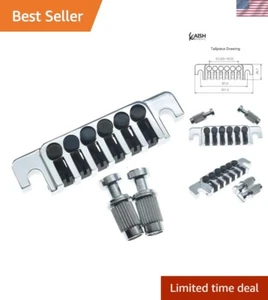 TP-6 Style LP Bridge Tailpiece with Fine Tuners for Enhanced Guitar Precision - Picture 1 of 10