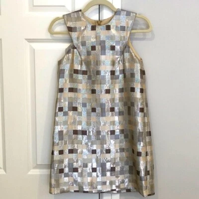 H&M shimmer checkered Party dress Size - Image 1 of 4