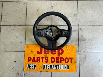 Jeep Wrangler JK JKU 2011 2018 cuero volante negro OEM control de crucero Foto 1 de 4