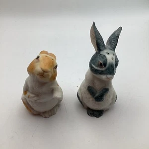 Franklin Mint Noah's Ark Rabbit Salt & Pepper Shakers Vintage *desc - Bild 1 von 5