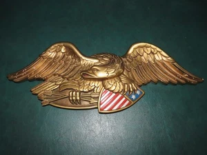 ANTIKER STIL AMERIKANISCHER ADLER KREIDEGESCHIRR WANDDEKO 1966 - Bild 1 von 3