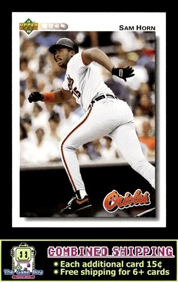 1992 Upper Deck #338 Sam Horn Baltimore Orioles - Image 1 of 2