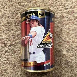 MIKE PIAZZA 1998 PINNACLE INSIDE UNOPENED GOLD CAN PACK SSP - Picture 1 of 4
