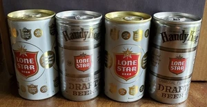 6 Vintage 1970er Lone Star 12 Unzen Aluminium Bier Dosen Lot 2 - HANDLICHES FASS Texas - Bild 1 von 6