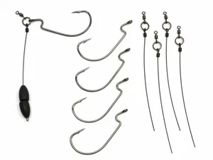 Harmony Fishing Company Punch Shot Rig Kit (5 Pack, 4/0 EWG Hooks, Tokyo Rig) - Picture 1 of 8