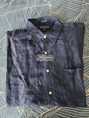 Mens Austin Reed Short Sleeve Linen Shirt Sz.XL - Image 1 of 3