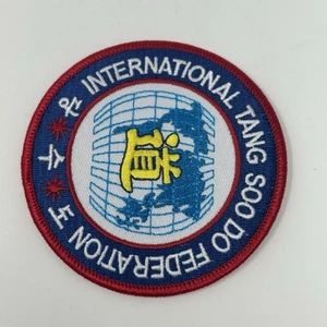International Tang Soo Do Federation Karate Round Patch Korean - Picture 1 of 3