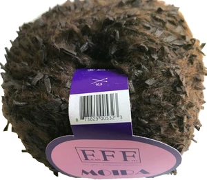 Filati FF MOIRA Yarn Skein #51 Brown Mohair Strands Flag Ribbons ITALY FFF - Picture 1 of 2