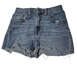 Pantalones Cortos de Jean Wild Fable Highest Rise Mom para Mujer Talla 6 Corte Denim Lavado Medio - Imagen 1 de 4