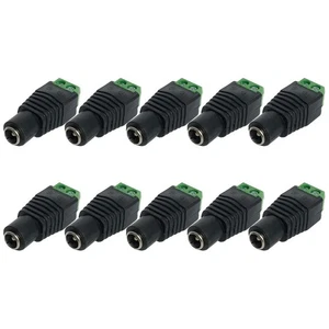 10pcs Female DC Connectors Reliable Power Transmission for LED Strip Lights - Afbeelding 1 van 11