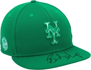 Brandon Nimmo New York Mets Signed Player-Worn Green Cap from 2023 MLB Season - Picture 1 of 5