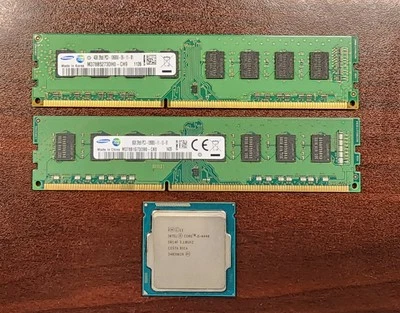 Samsung DDR3 16Gb (2x8GB) PC-12800U + Intel i5-4440 3.10 Ghz - Image 1 of 4