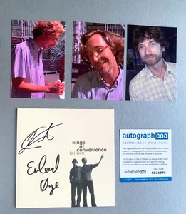 KINGS OF CONVENIENCE Autografo in vinile singolo 7" firmato di persona = NUOVO = + ACOA - Foto 1 di 2