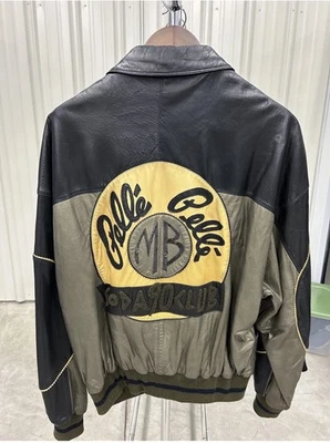 Jaqueta de couro vintage Marc Buchanan Pelle Pelle Soda Club (44) - Imagem 1 de 4