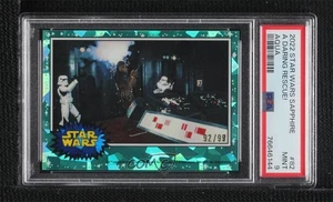 2022 Chrome Sapphire Edition Star Wars Aqua 92/99 Chewbacca #82 PSA 9 MINT 07uj - Picture 1 of 3