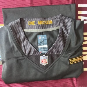 Jayden Daniels #5 Washington Commanders Game OnField Men's Jersey Black - Picture 1 of 8