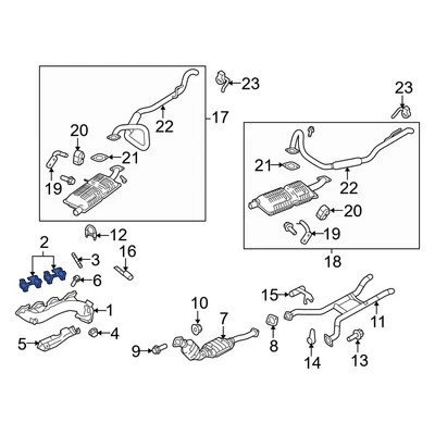 For Mercury Grand Marquis 1995-2011 Mercury YC2Z9448A Exhaust Manifold Gasket - Image 1 of 3