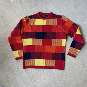 Vintage70/80s Men’s Demeter Ski Sweater Color Block 70-80s 100% Virgin Wool - Picture 1 of 4