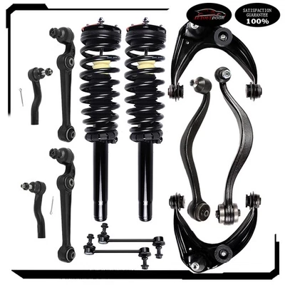 For 2010-2012 Ford Fusion Front Complete Struts w/ Control Arms Sway Bar Tie Rod - Image 1 of 4