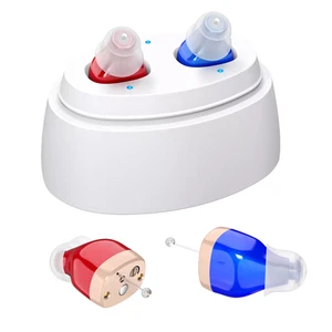 Mini Digital Rechargeable Hearing Aids Invisible In Ear Sound Amplifier ITE - Picture 1 of 12