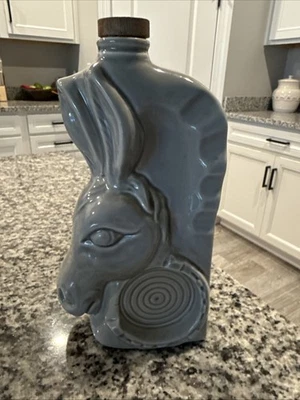 JIM BEAM DECANTADOR ~ DE COLECCIÓN. "Burro democrático (demócrata) de 10"" ~ China regal ~ circa 1956" Foto 1 de 4