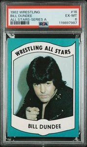 BILL DUNDEE PSA 6 1982 Wrestling All Stars Series A #16 Rookie Card WWE WWF NWA - Picture 1 of 2