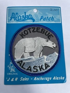 NOS gestickter Aufnäher Kotzebue Alaska Patch J&H Sales Eisbär  - Bild 1 von 3