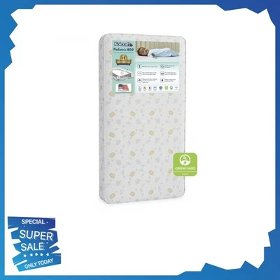 Kolcraft Pediatric 800 Extra Firm Baby Crib & Toddler Mattress, 80 Coil, Ecru - Image 1 of 4