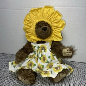 1993 Ty Beanie Baby Susannah der Sonnenblumenbär Plüschtier Stofftier 9 Zoll - Bild 1 von 8