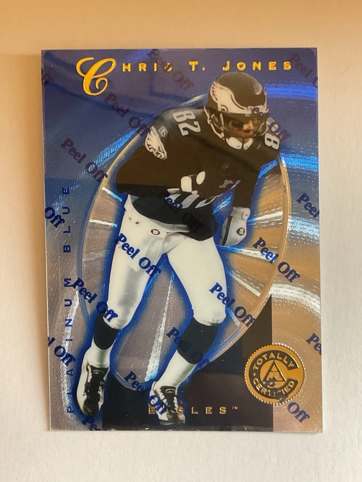1997 Pinnacle Totally Certified Chris T. Jones Platinum Blue #2379/2499 - Image 1 of 2