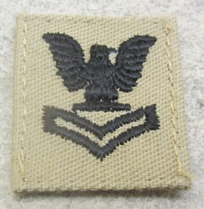 US Navy Military Petty Officer 3rd Class Uniform Rank Insignia Patch Sew-on - Picture 1 of 2