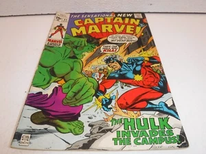 Vintage Captain Marvel #21. 1970 vs The Hulk! Bronzezeit Marvel Comics - Bild 1 von 9