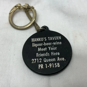 Llavero vintage Hanko's Tavern publicidad - Imagen 1 de 6