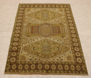 5'9" x 7'8" ft. Turkish Knot Vegetable Dye Wool Oriental Hand Knotted Rug