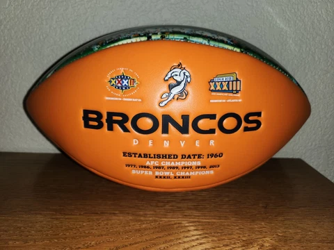 Denver Bronco commemorative football Cover