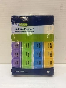 Weekly 4X/Day with Rounded Base Medtime Planner, Large, 1 Count - Picture 1 of 3