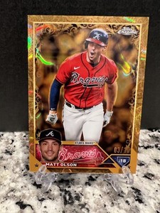 2023 Topps Gilded Matt Olson Ray Wave Sp /10