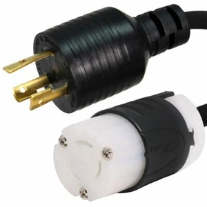 NEMA L6-20P to L6-15R Plug Adapter - 15A/250V, 14 AWG - Iron Box # IBX-3223 - Picture 1 of 15