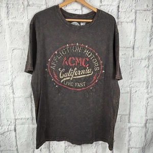 Affliction Shirt Mens XXL Black Tee California Event W48 - Picture 1 of 8