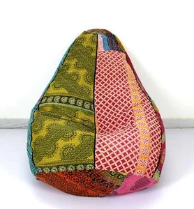 Hecho a mano algodón floral Kantha hallazgos únicos decorativos bordados bols... - Imagen 1 de 5