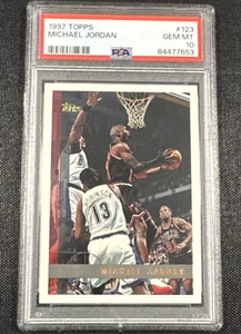 1997 NBA Topps Basketball Michael Jordan #123 PSA 10 GEM MINT - Picture 1 of 2