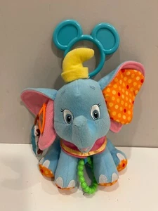 Disney Baby Dumbo Activity Development Toy Crib Stroller Blue Baby Disney Toy - Picture 1 of 2