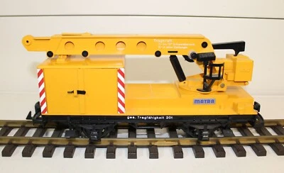 LGB 40420 KRANWAGEN Matra für Gartenbahn Spur G /  Seil fehlt  /  #1668 - Bild 1 von 4