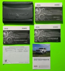 2016 GMC YUKON / YUKON XL Factory Owners Manual Set w/ NAV & Case *OEM* - Picture 1 of 10