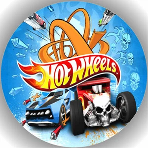 Tortenaufleger Geburtstag Party Tortenbild Fondant Oblate Hot Wheels  P3 - Bild 1 von 1