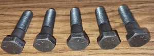 QTY (5) TORNILLO TAPA DE CABEZA HEXAGONAL 15/16-11 X 2-1/4"" GRADO 8 ACERO SIN RECUBRIMIENTO NEGRO - Imagen 1 de 2