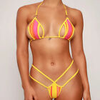 ? Swimsuit Swimwear Bathing Suit Bikini Bra Two Piece Triangle Thong Women H