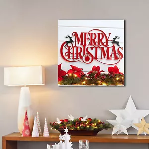 Christmas Canvas Banner, Christmas Wall Art Décor Poster, Home Room Canvas Décor - Bild 1 von 6